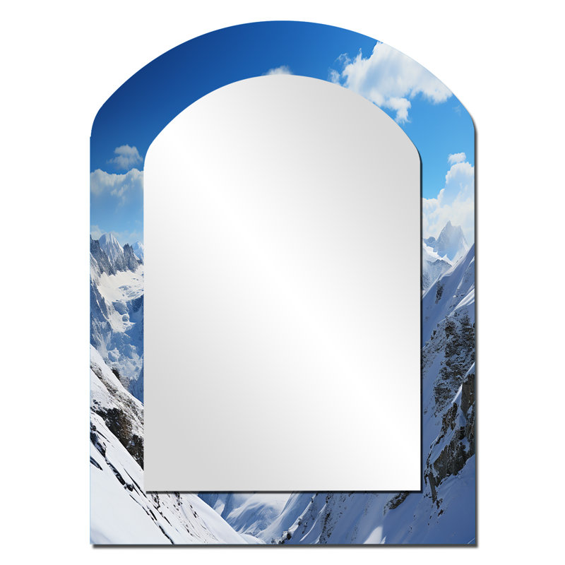 Kieu - Miroir paysager en métal, 34 po x 25 po