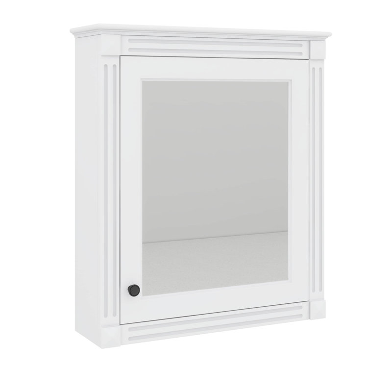 Armoire à pharmacie murale 24 po x 27 po avec miroir, Blanc