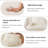 Cream Modern Minimalist Leather Sofa Bed with Cushions-349781262