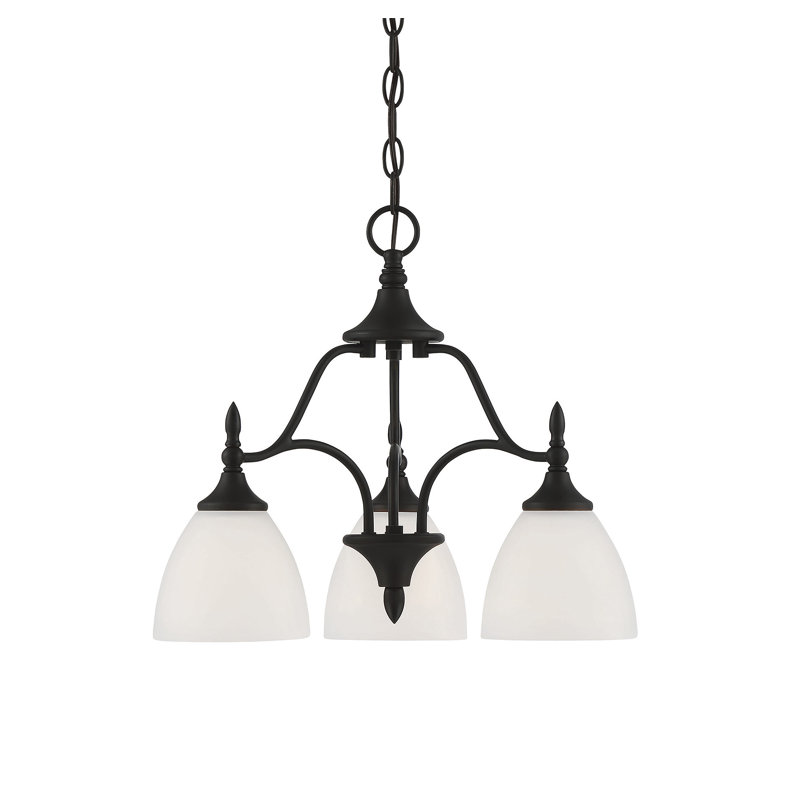 Lustre classique à 3 lumières Sennott, Bronze anglais