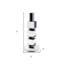 Chandelle de table en cristal 7 po
