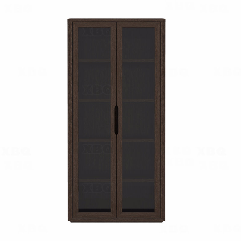 Bibliothèque 38 ", Noyer foncé
