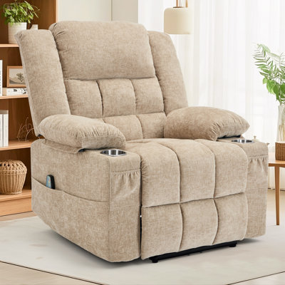 Recliner Chair for Adults, Wall Recliner with Massage and Heating, Zero-Gravity Recliners, Electric Power Recliner Chair for Living Room, Bedroom or Home Theater