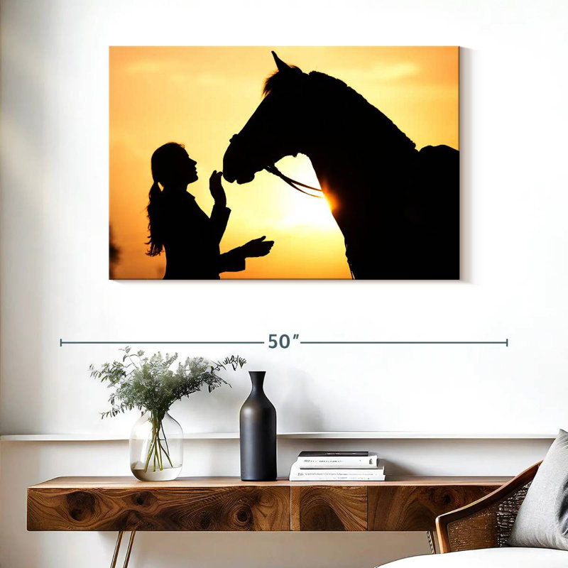 Cheval et fille Brampt