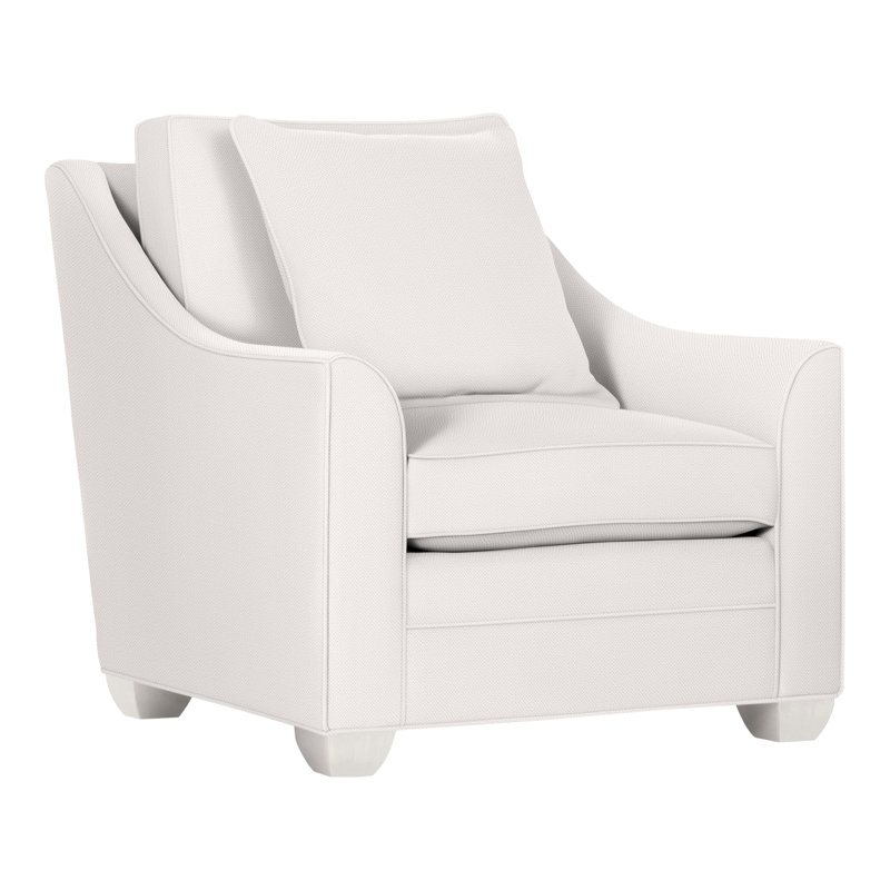 Chaise 37,5 po Nicholas, Perigold sur l'agneau Sables blancs, Casablanca