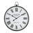 Oversized Antiquite De Paris Round Metal With Top Loop 24.02" Wall Clock