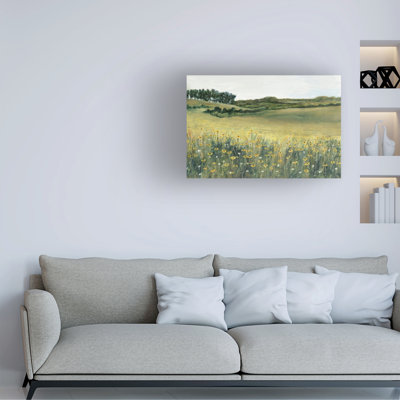 Pré jaune sur toile