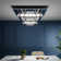 Zaina Square Large-size Glamourous Crystal LED Flush Mount