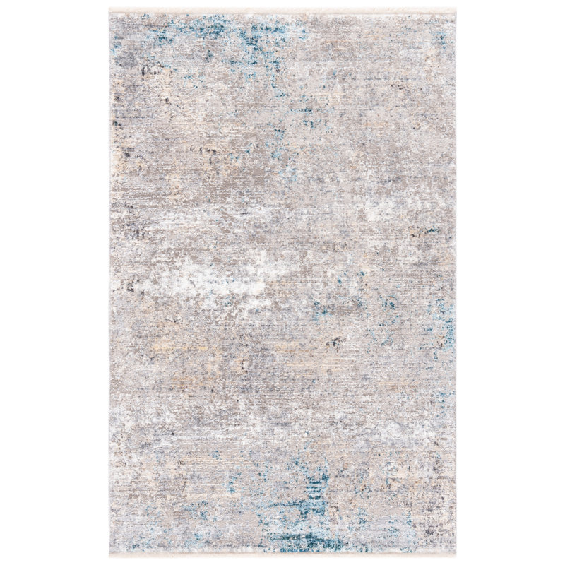 Tapis gris Adal, Rectangle 2 pi 6 po x 4 pi