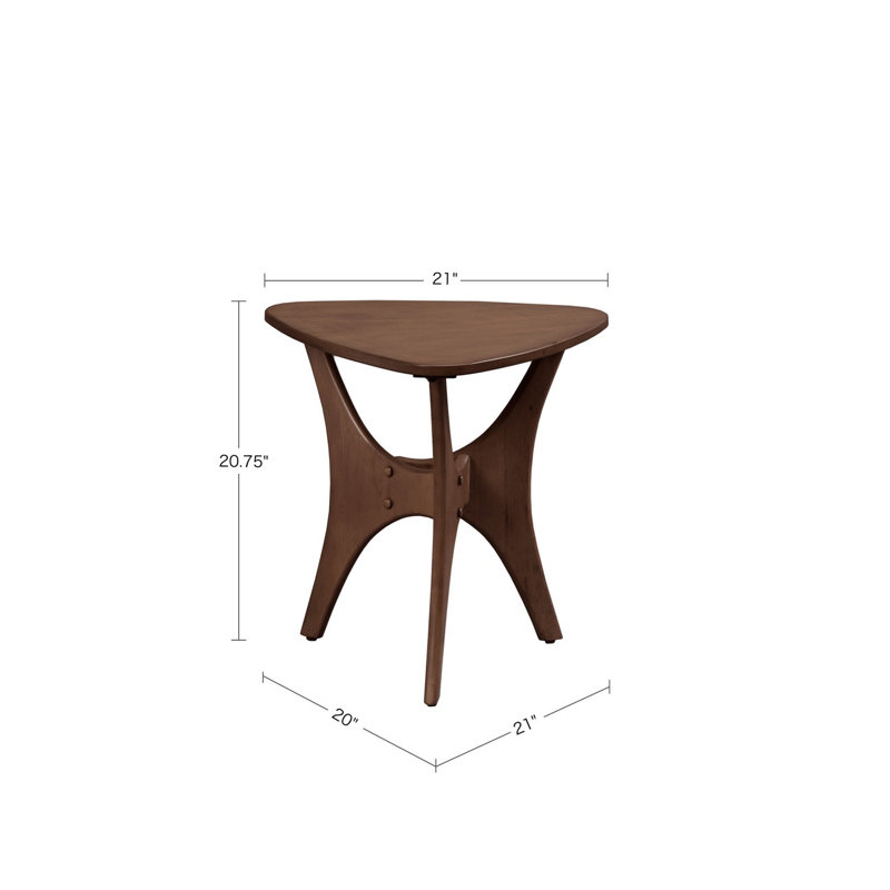 Triangle Wood Side Table
