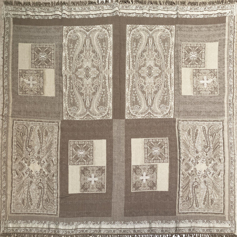 Geo Hand Woven Throw Blanket, 70" W x 70" L