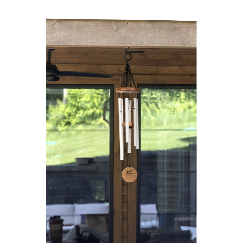 Abstract Wind Chime, White