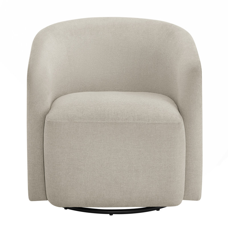 Sea Oat Swivel Barrel Chair, Grey