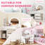 AIYAPLAY Kids Dressing Table with Mirror and Stool Ages 3-8 Years White