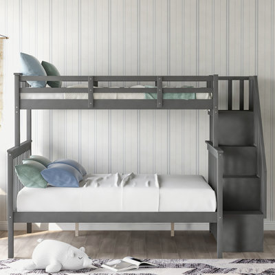 Abdeslam Kids Twin Over Full Bunk Bed with Trundle