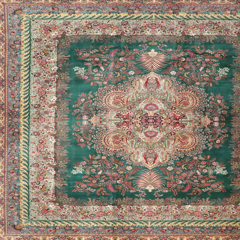 Performance Oriental Indoor Rug, Square 4'