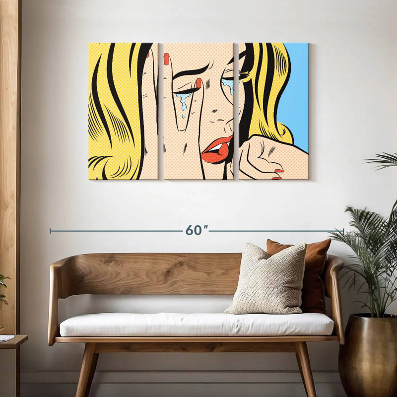 Leisha Crying Woman I, 28" H x 45" W