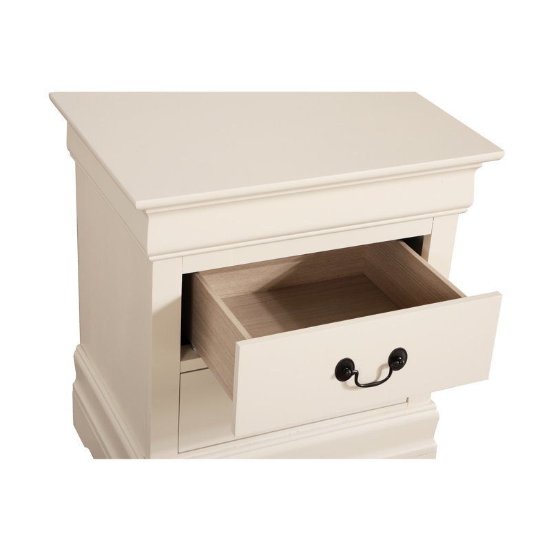 Table de chevet beige classique, H 24 po x l 22 po x P 16 po, matériaux à dévier, sans assemblage, prête à être mise en œuvre, organisez vos articles sans effort, épine dorsale élégante, utilisez instantanément, les objets à portée de main
