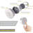 12V Dimmable Mini Silver Spotlight with Wireless Dimmer Switch Recessed or Surface Mount-82574828