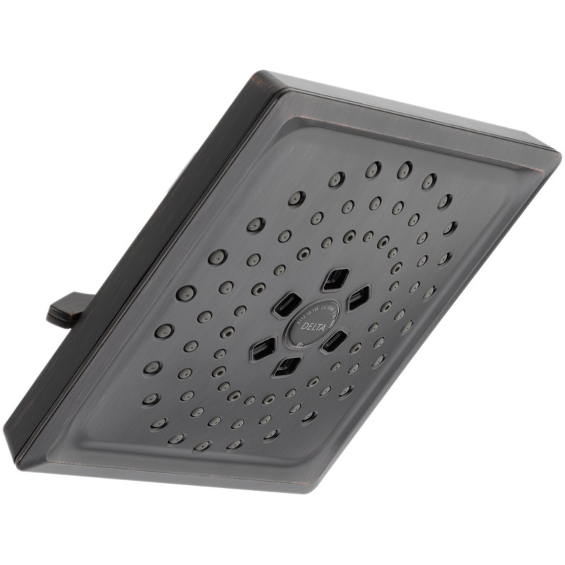 H2Okinetic 3-Spray Square Raincan Shower Head 1.75 GPM, Venetian Bronze