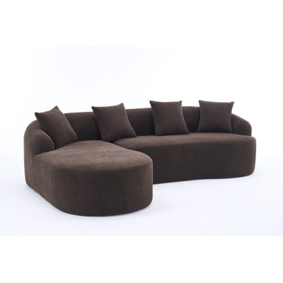 L-Shaped Modular Sofa with Wider Armrests, Deeper Seat, and Raised Back for Comfort and Style