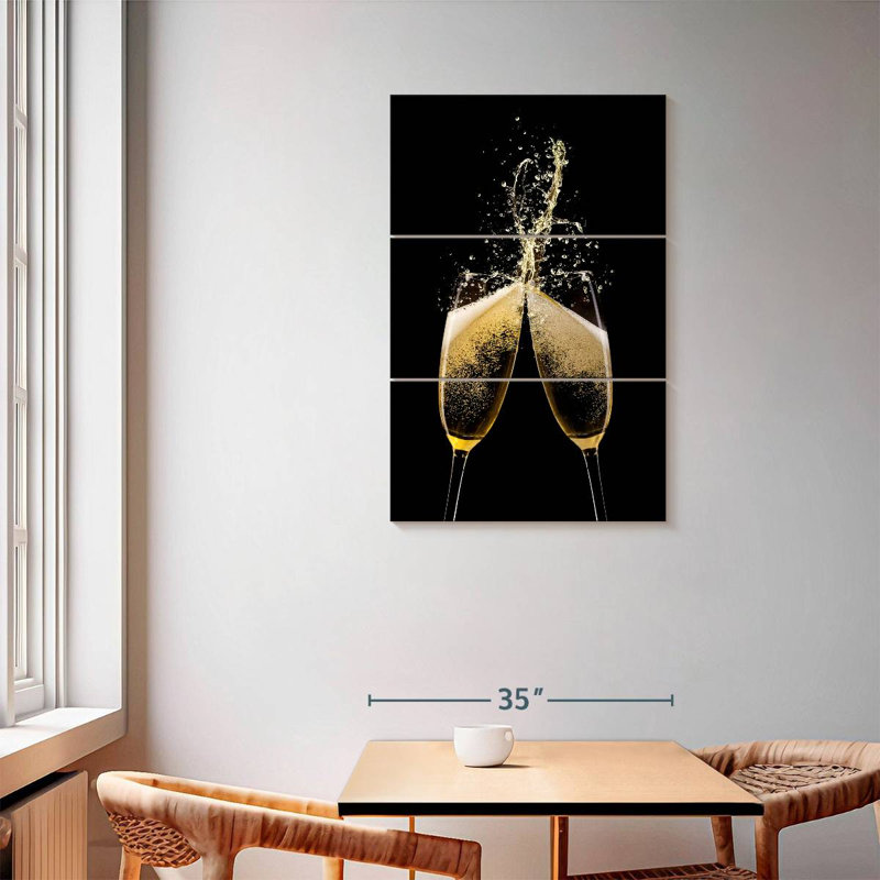 Yarlin Champagne Toast, 57" H x 36" W