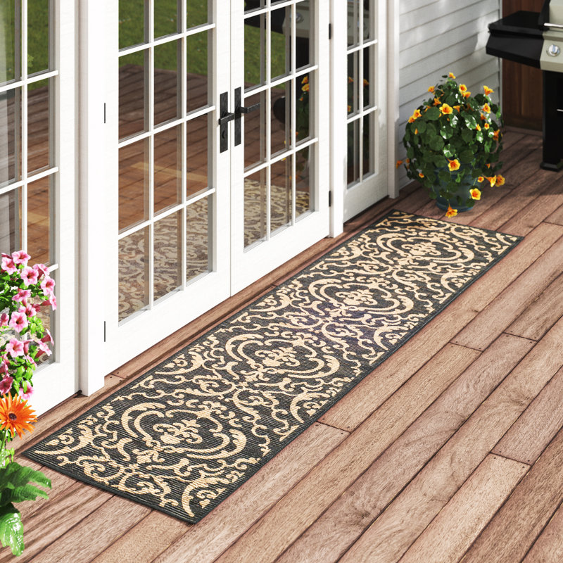Egmund Performance Oriental Indoor/Outdoor Area Rug, Runner 2'3" x 6'7"