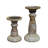 9'' H Wood Tabletop Candlestick