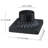 Pier Mount Base,  Aluminum Outdoor Post Light Base, 3 Inch Hole, Black Finish, 1 Pack