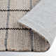 Abagail Light Check in Black/Beige with Backing