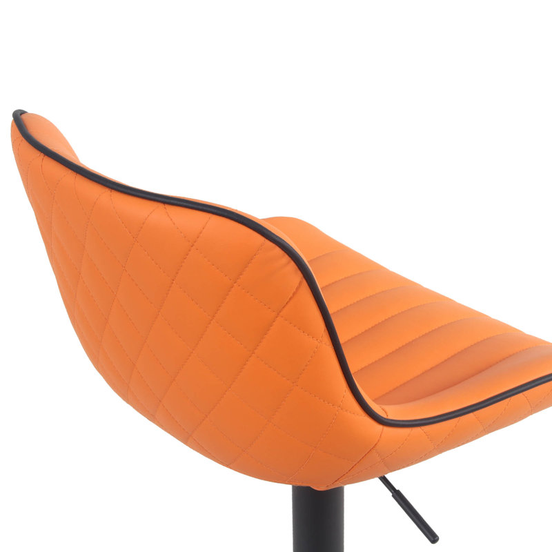 Tabourets de bar Brinitta, Orange