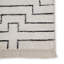 Tapis géométrique fait à la main gris / blanc Rowan-48823840