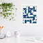 Bauhaus Inspired Geometric 1 N Blue And Teal by The Creative Bunch Studio-184243423-184243418
