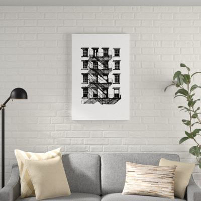 «NYC in Pure B&W IX», peinture sur toile