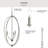 Jheni Three-Light Brushed Nickel Foyer Pendant-127419985
