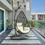 Bravo Outdoor Swivel Papasan Chair-1432459307
