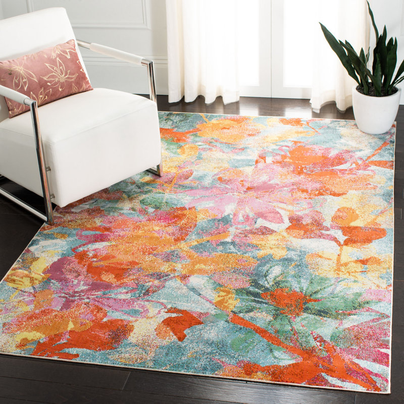 Magalia 300 Performance Floral Rug, Rectangle 8' x 10'