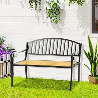 Banc de parc en acier Chevell