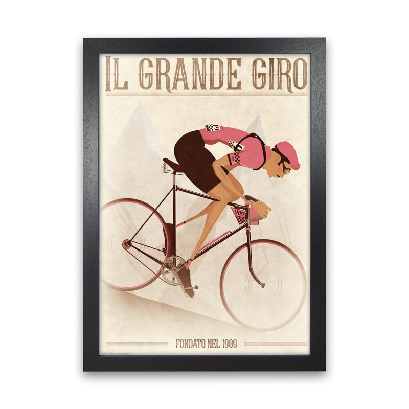 Pink - Print, 60cm H x 42cm W x 3cm D, Black Framed