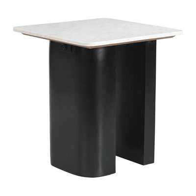 Michiel Fiora Side Table White & Black