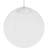 1-Light Indoor White 8" Globe Single Pendant with White Opal Glass Shade-11801667