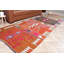 Tapis kilim turc fait à la main de conception géométrique pour le salon et le décor bohème