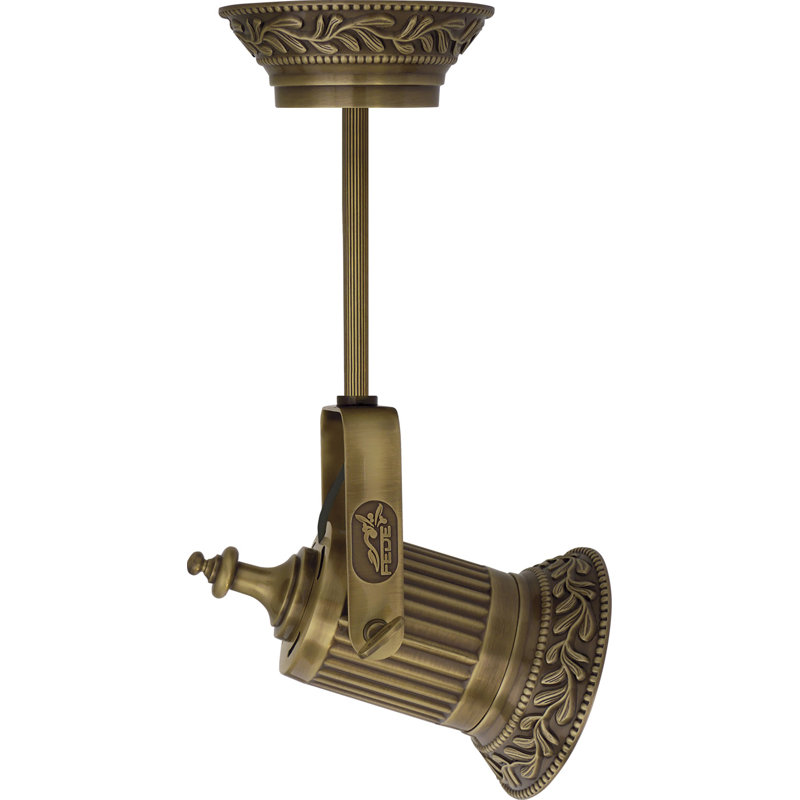 VIENNA LED Semi Flush Mount, Antique Brass
