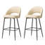 Tabouret de bar rembourré matelassé Ejvind-115236583-88133149