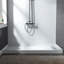 Base de panneau de douche à simple seuil de 48 po x P 32 po avec ensemble de drain et couvercle de drain inclus, antidérapant-36500019-65273931