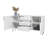 Beekman 63" Mid-Century Modern Sideboard With 4 Shelves and 3 Drawers in White-67960934
