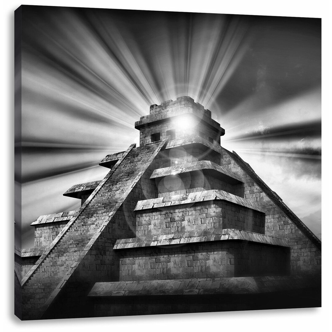 Leinwandbild Maya Pyramide Tempelanlage