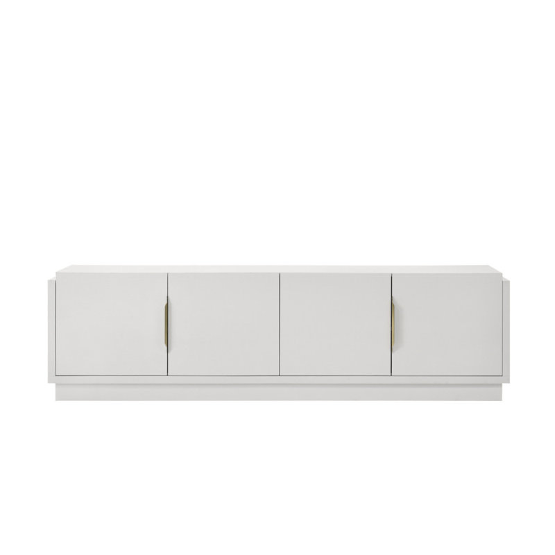 Carrington 70"W White 4-Door TV Stand