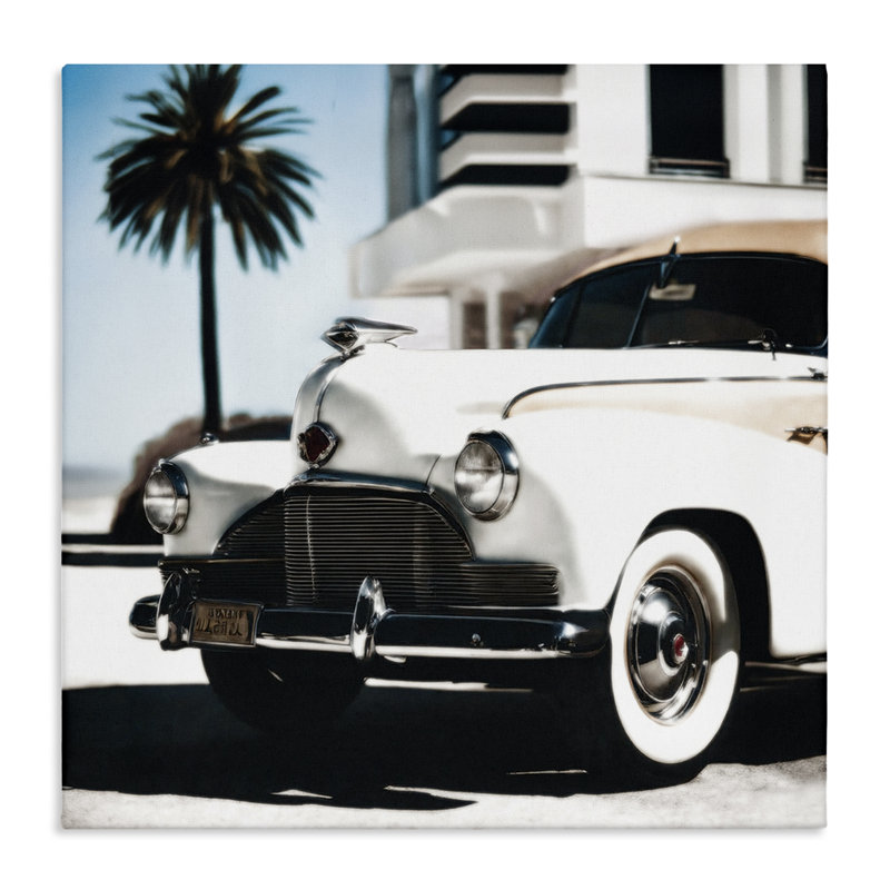 Art californien sur toile de voiture de la Californie par Noah Bay, H 30 po x l 30 po