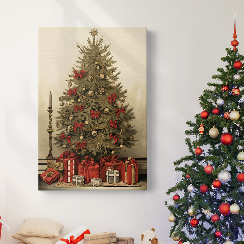 Art des Fêtes de Noël - Toile tendue avec châssis CDXCI, H 18 po x l 12 po